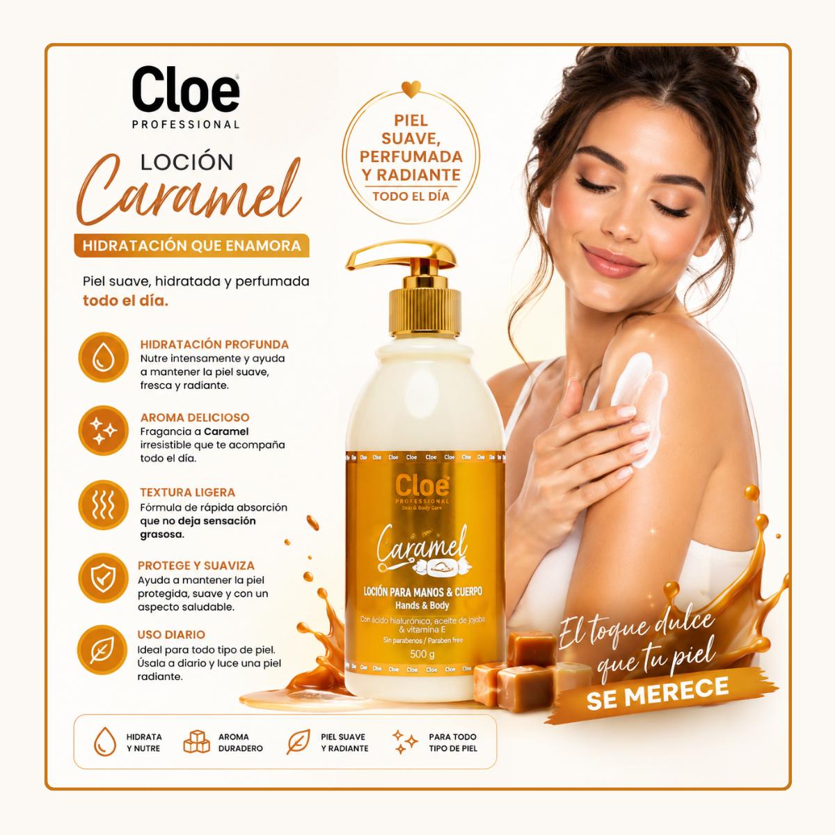 Locion Caramel Cloe Professional 500 ml