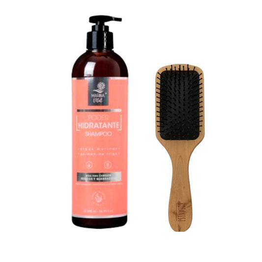 Shampoo Poder Hidratante 500 ml + Cepillo Desenredador