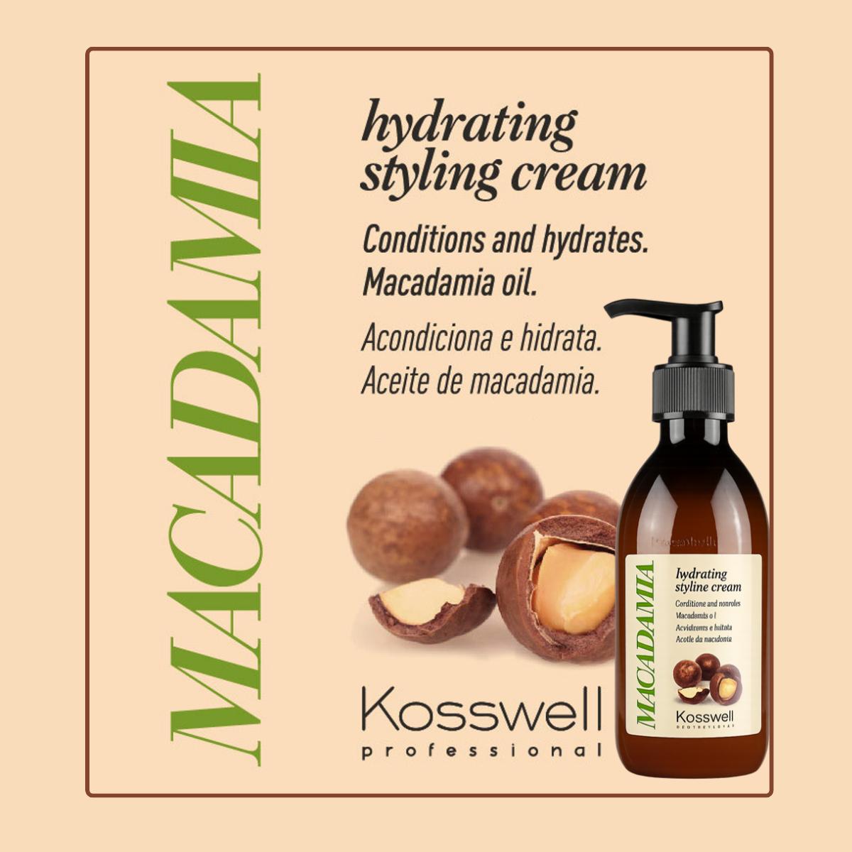 Kosswell  Macadamia Crema  Hidratante para peinar 250ml