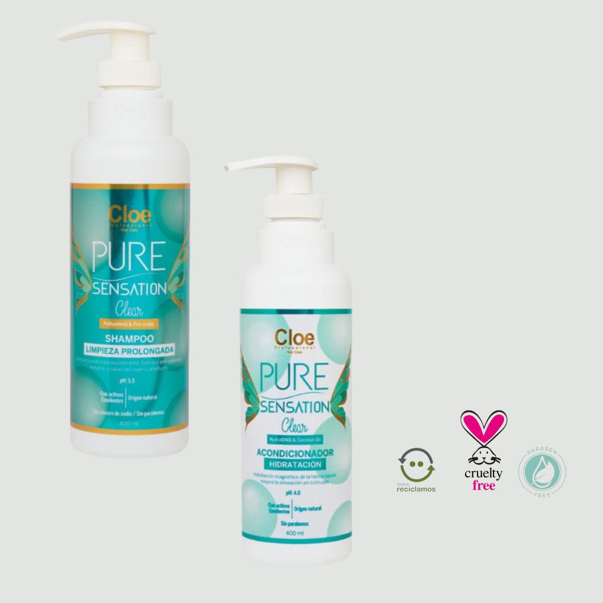 Shampoo y Acondicionador Pure Sensation Clear Cloe