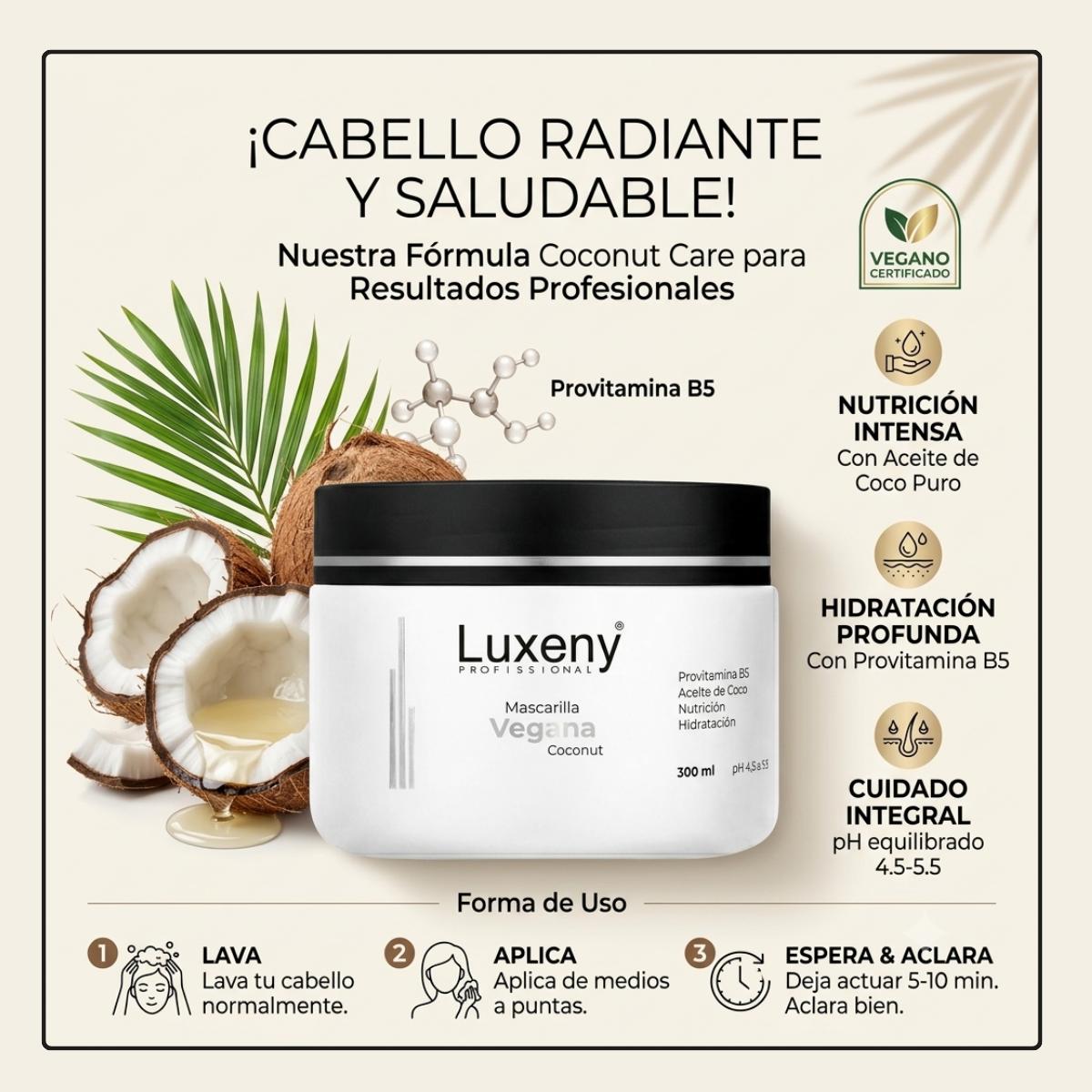 Mascarrilla Vegano Coconut Care  300 grs