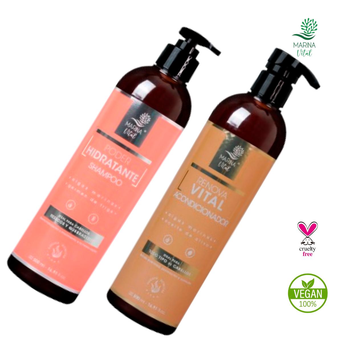 Shampoo <Hidratante  y Acondicionador Marina Vital Kit de Na