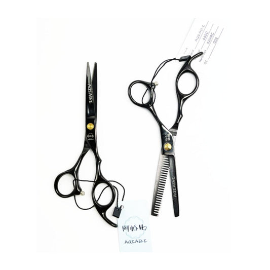 Tijera Filo Navaja Corte + Esculpidora Textura Aqiabi 6.0