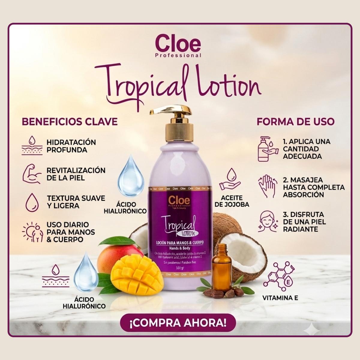 Locion Tropical Cloe Professional 500 ml