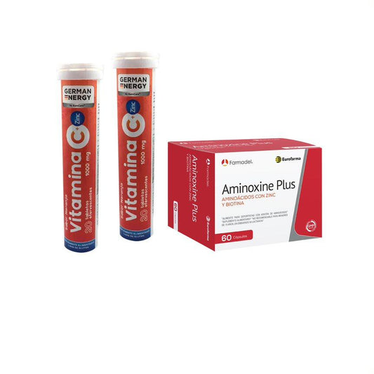 Aminoxine Plus + 2 Vitaminas C+ Zinc