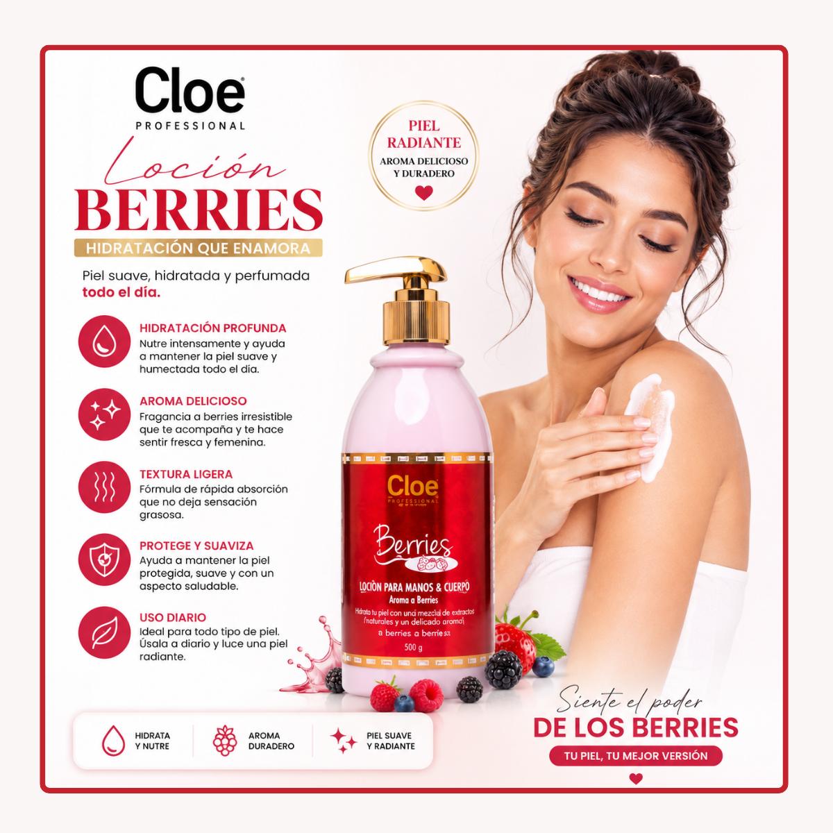 Locion Berries Cloe Professional 500 ml