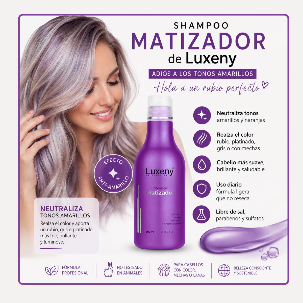 Shampoo  Matizador Platinum 300 ml