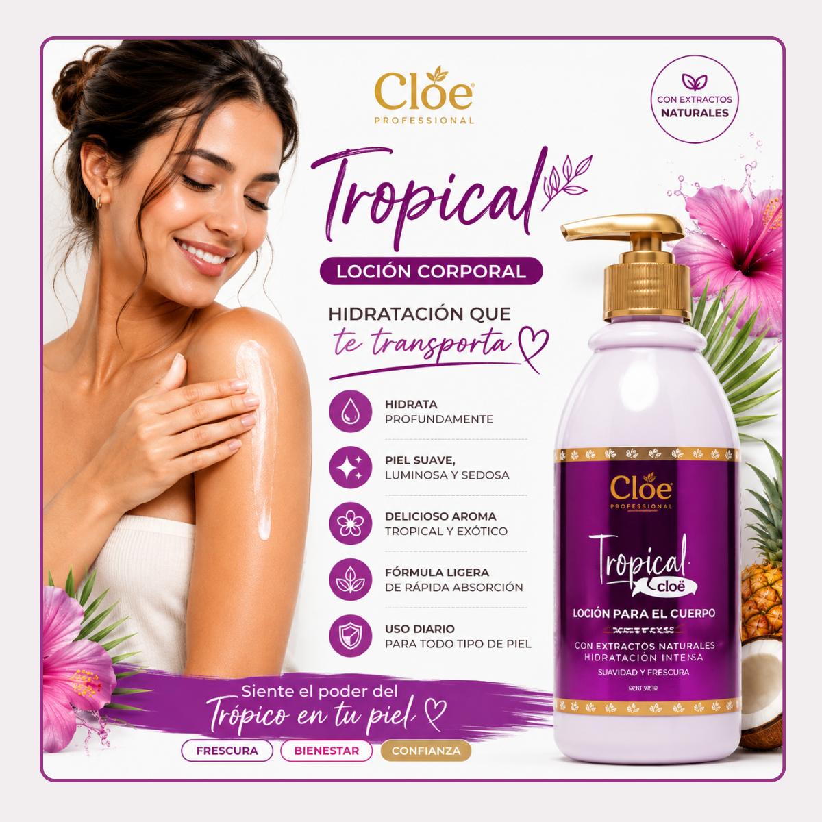 Locion Tropical Cloe Professional 500 ml