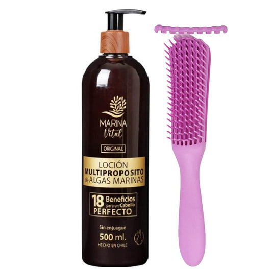 Loción Multpróposito Mv 500 Ml +cepillo Cabello Rizadorosado