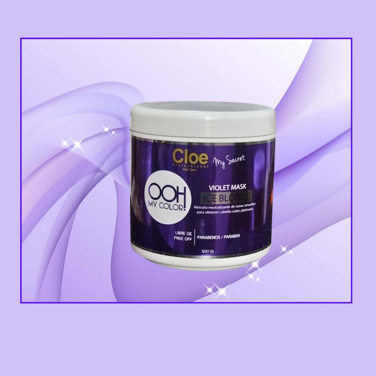 Mascara Ooh My Color Violet 500 grs Cloe Profesional