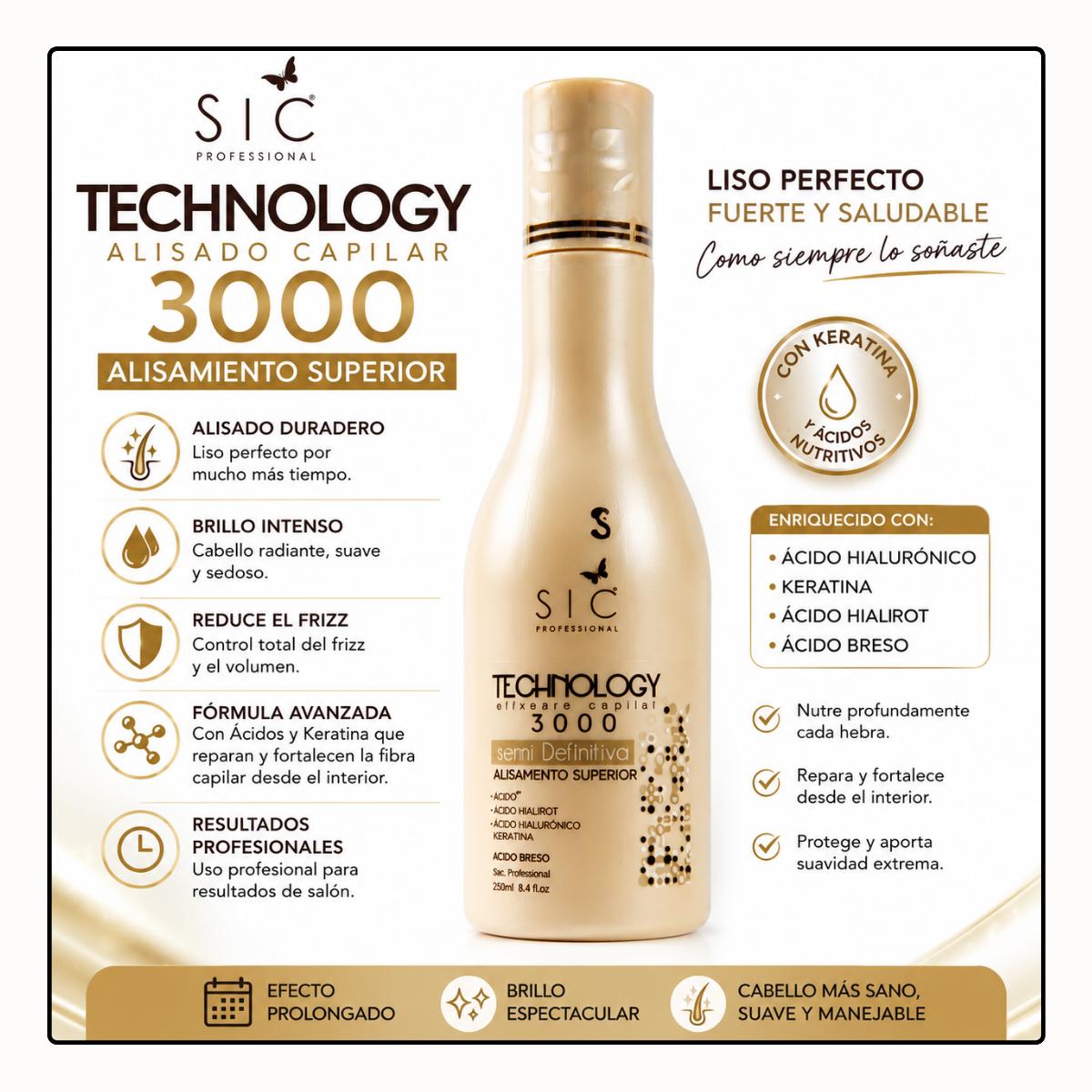 Alisado de 1 paso Technology 250 ml Sic Professional