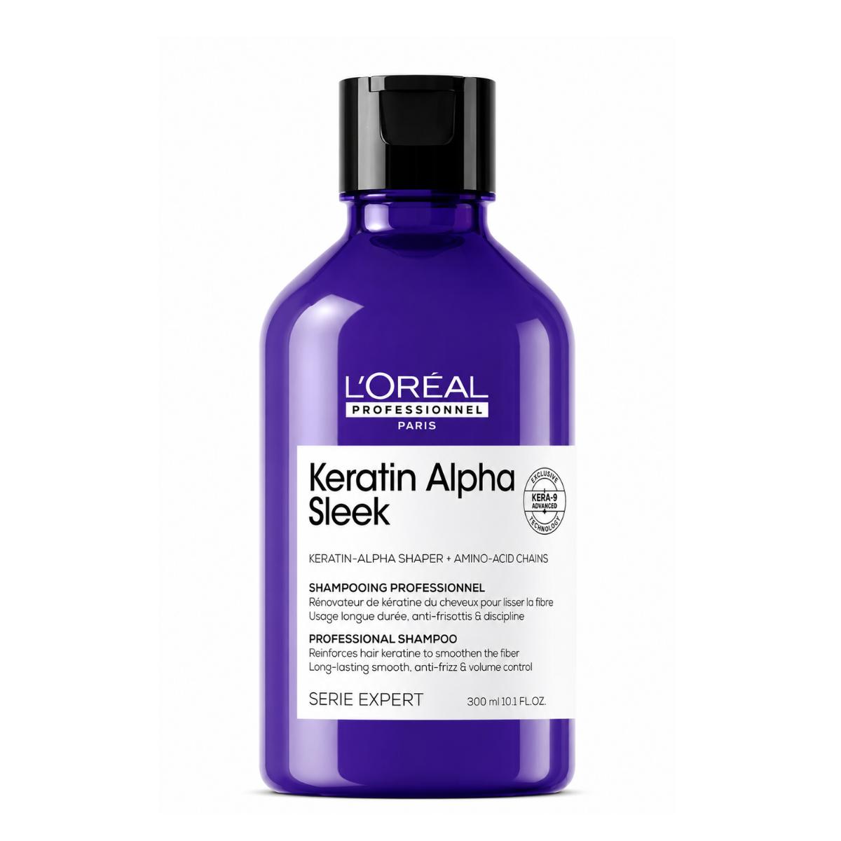 Keratin Alpha Sleek Shampoo 300 ml Loreal