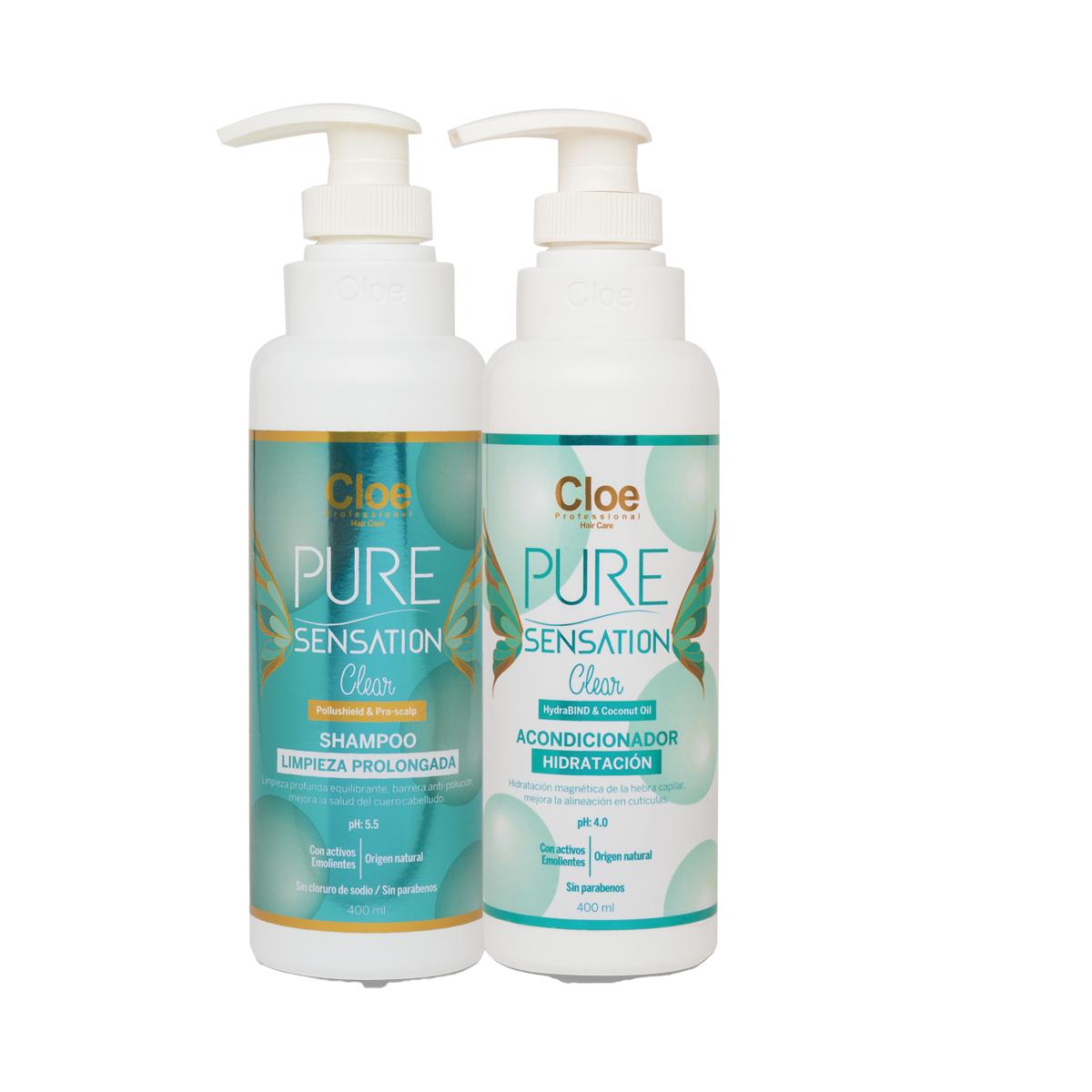 Shampoo y Acondicionador Pure Sensation Clear Cloe