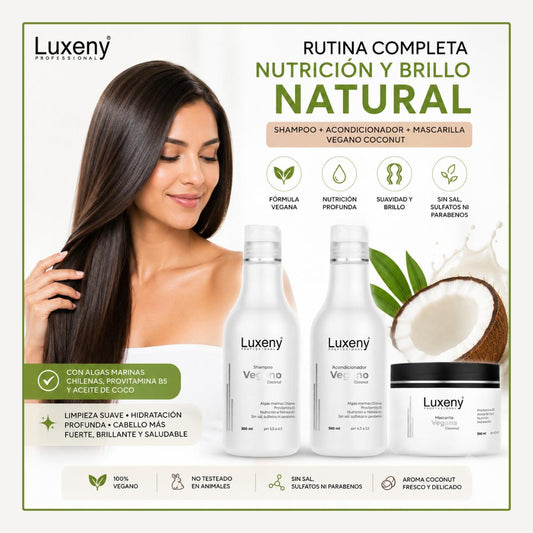 Shampoo, Acondicionador y MascarillaVegano Coconut  300 ml