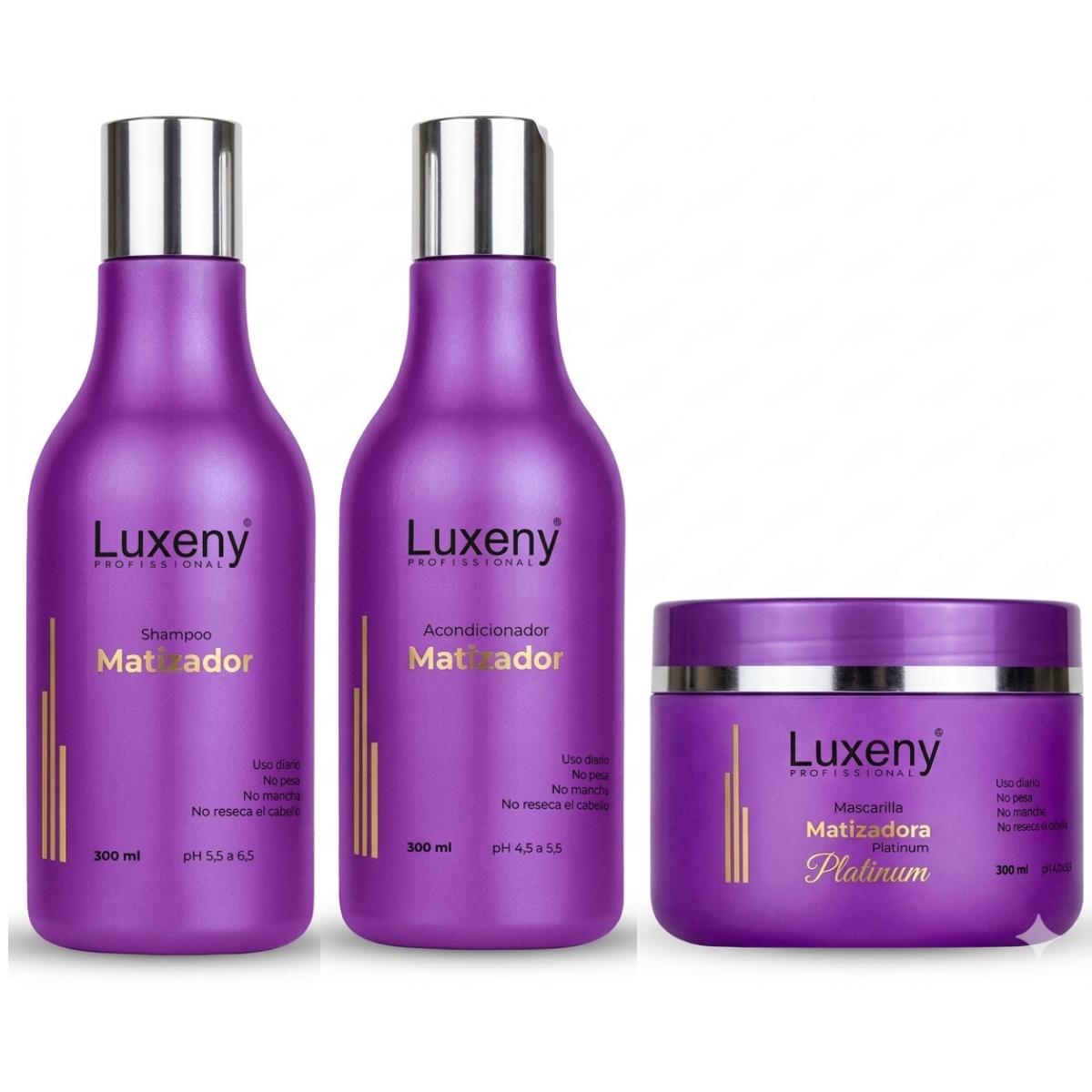 Shampoo, Acondicionador y Mascarilla Matizador Platinum 300