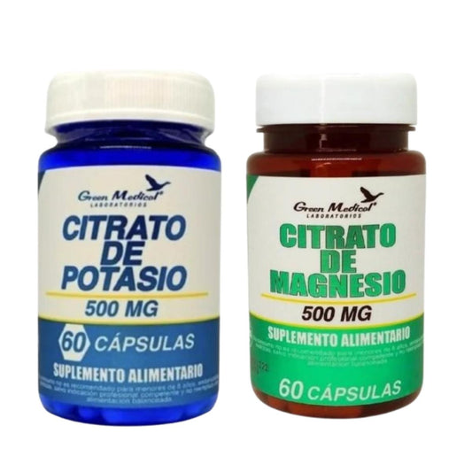 Citrato De Potasio + Citrato De Magnesio Pack 500 Mg C/u