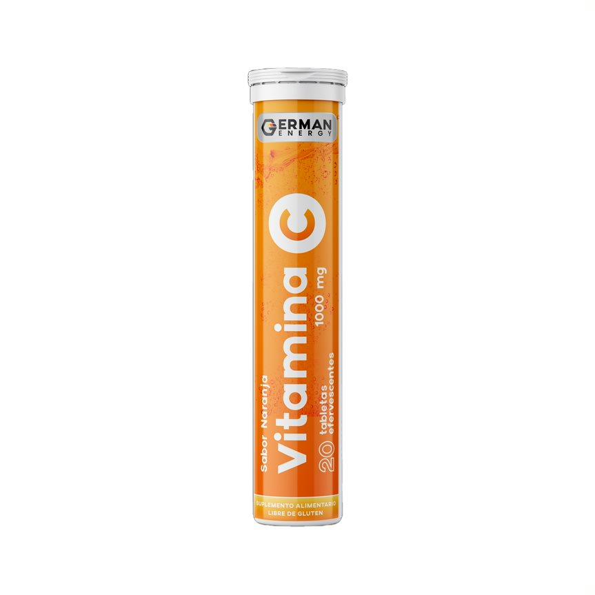 Vitamina C 20 tabletas Efervescentes Sabor Naranja
