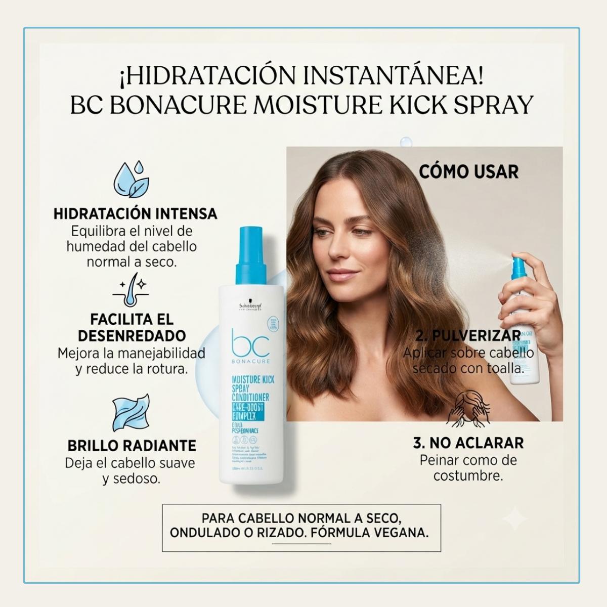 Acondicionador Moisture Kick Spray 200 ml Bonacure