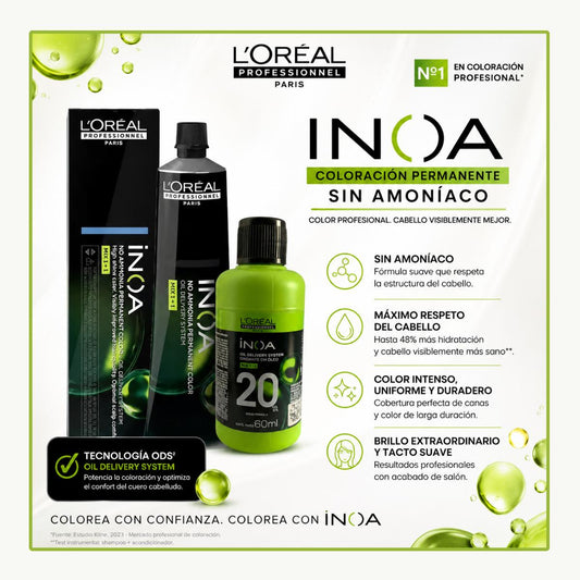 Tintura Inoa LP Inoa 9 Rubio Muy Claro Fundamental 60 grs +