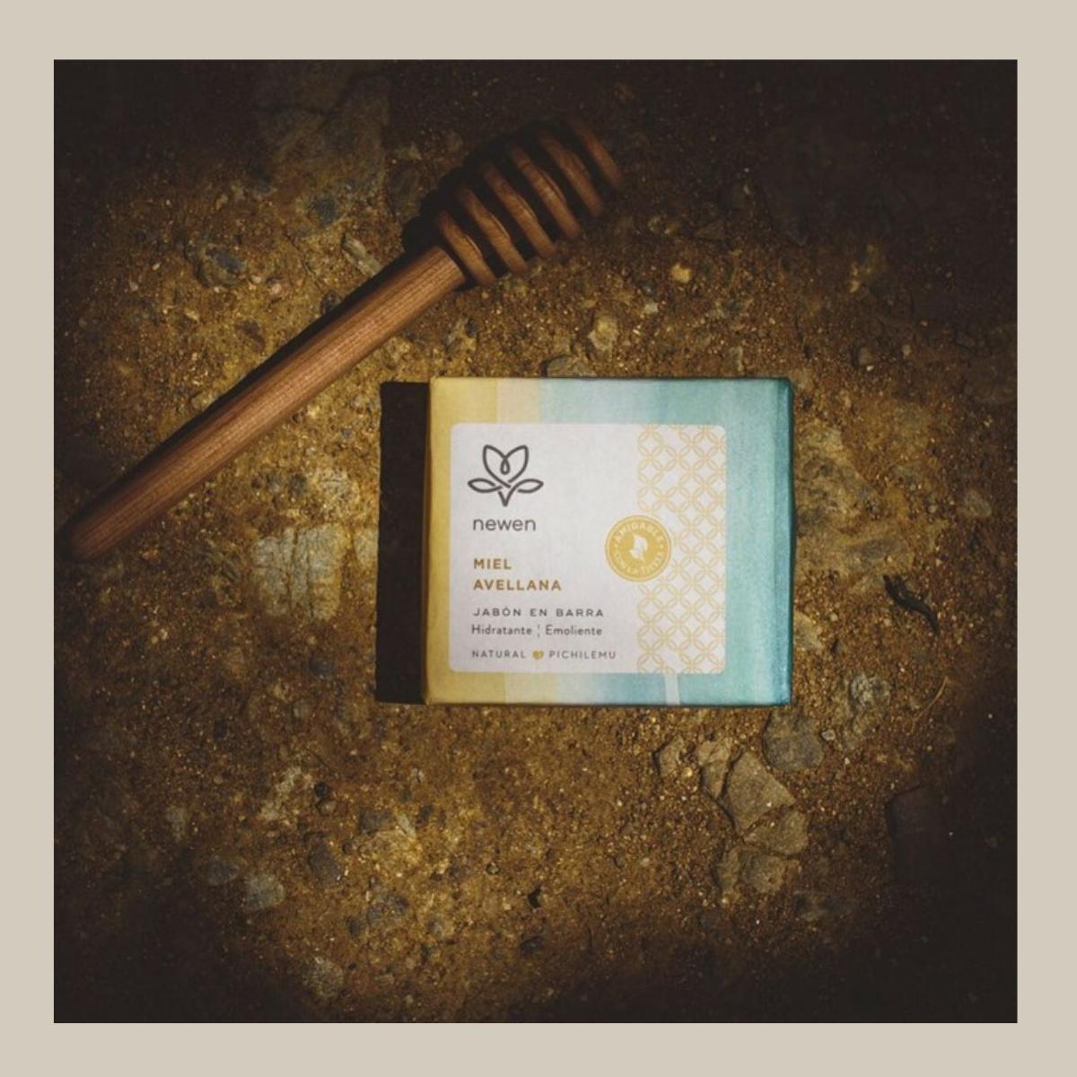 Jabon Barra Miel Avellana Newen