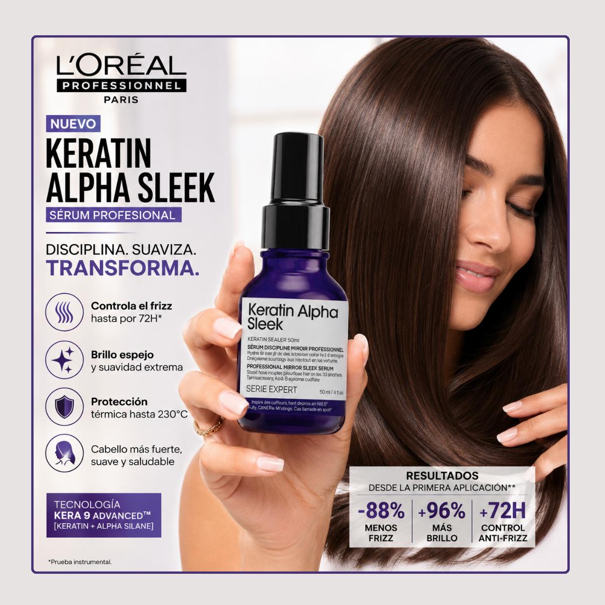 Keratin Alpha Sleek Serum 50 ml Loreal