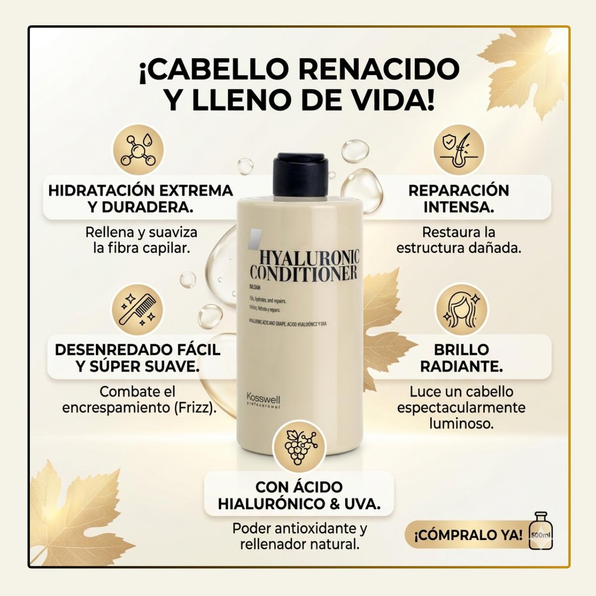 Acondicionador  Hyaluronic Repair 500 ml Kosswell