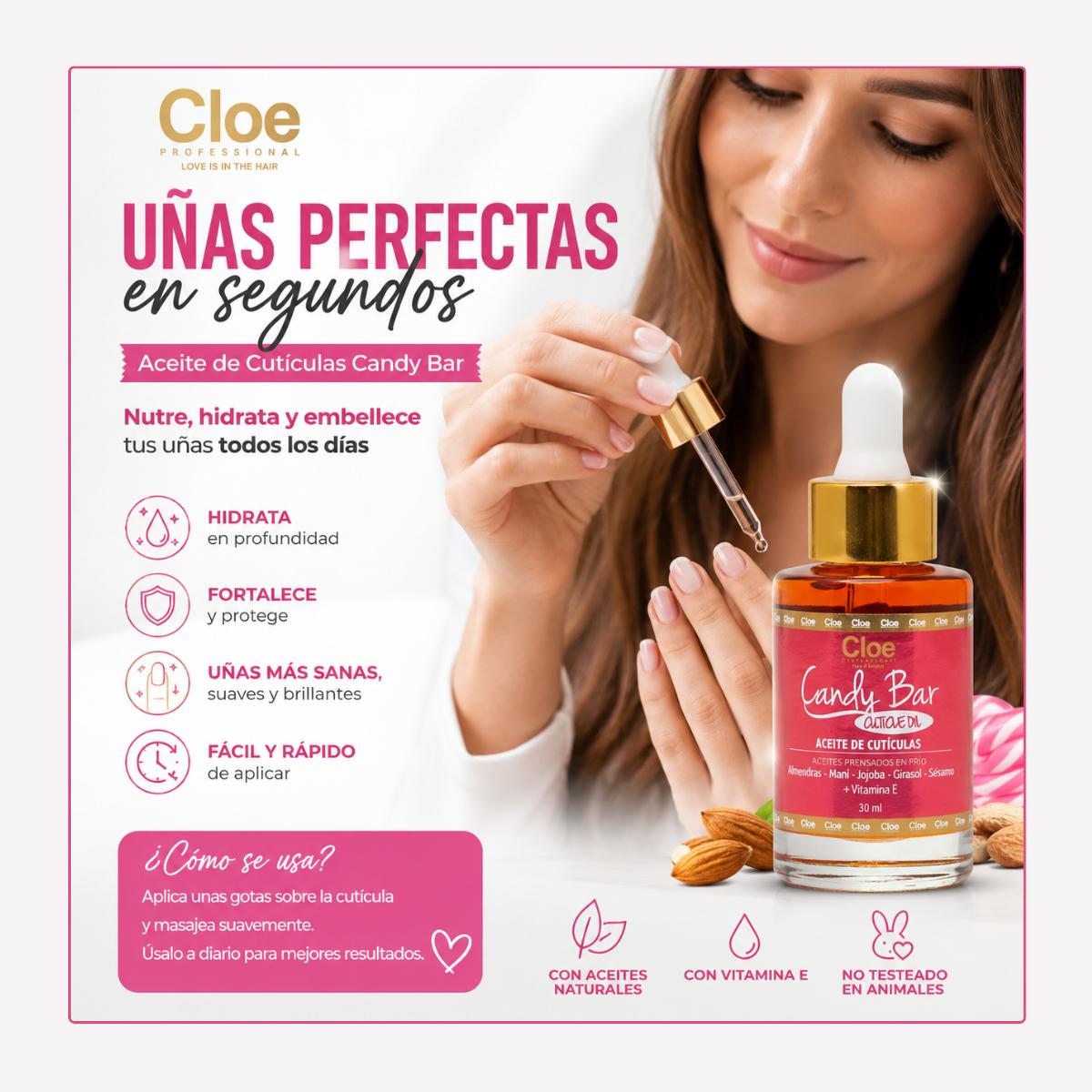 Aceite de cuticulas Candy Bar 30 ml Cloe Professional