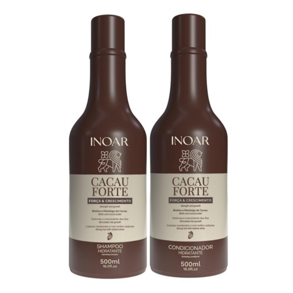 Shampoo Y Acondicionador Cacau Forte 500 Ml Inoar