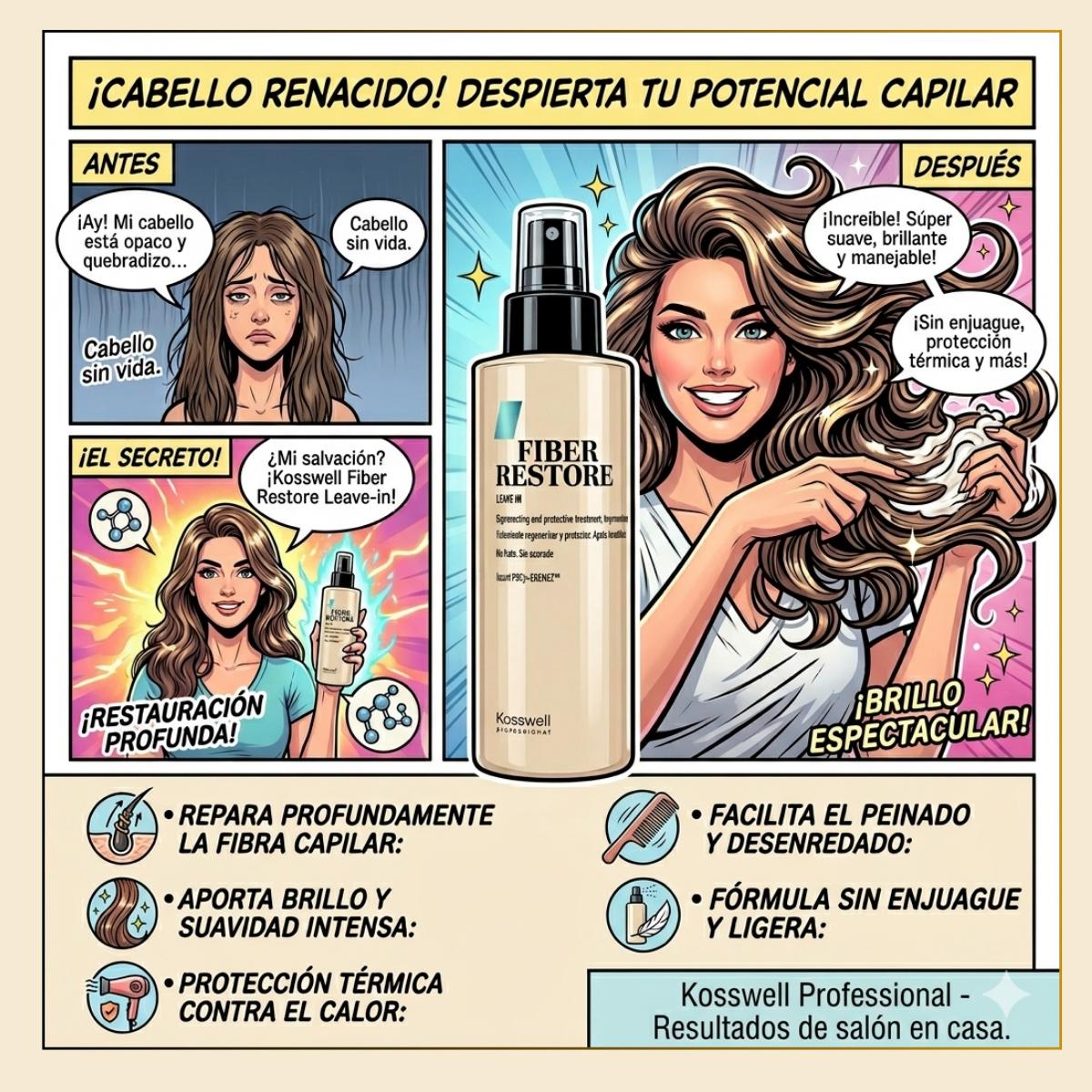 Fiber Restore Leave In 200 ml Kosswell