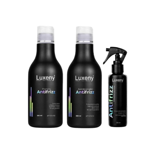 Shampoo, Acondicionador y Protector TérmicoAntifrizz  Luxeny