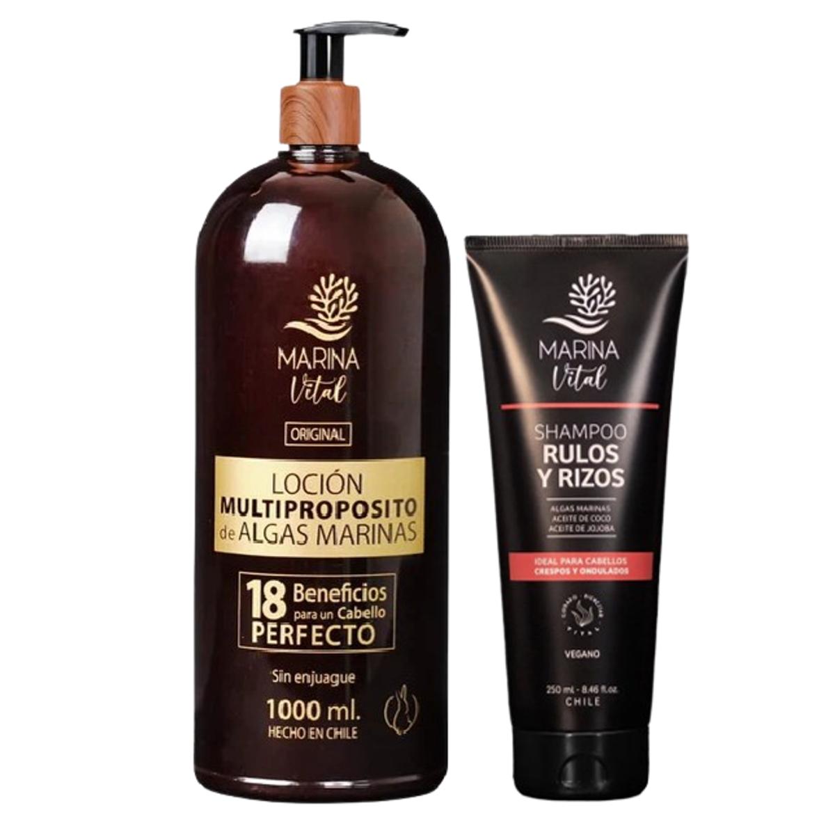 Multiproposito 1000ml+shampoo Rulos 250ml Marina Vital Pack