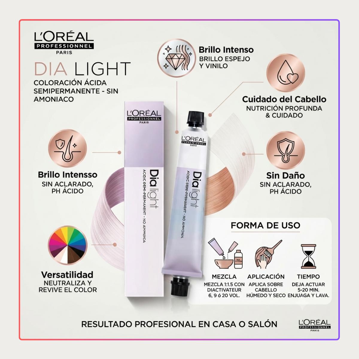 Tintura LP Dia Lights 9.21Rubio Muy Claro Irizado Ceniza60ml