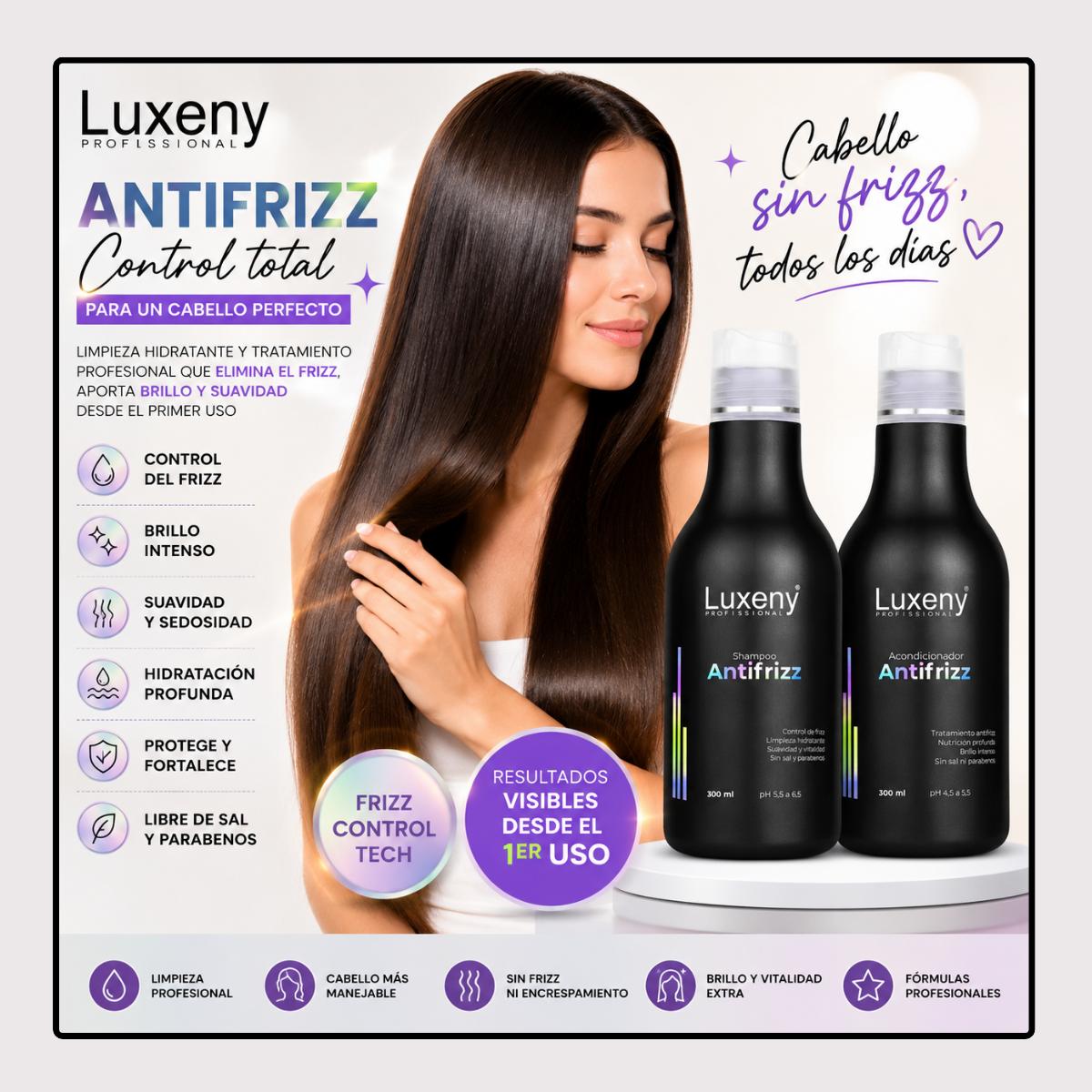 Shampoo y Acondicionador Antifrizz 300 ml