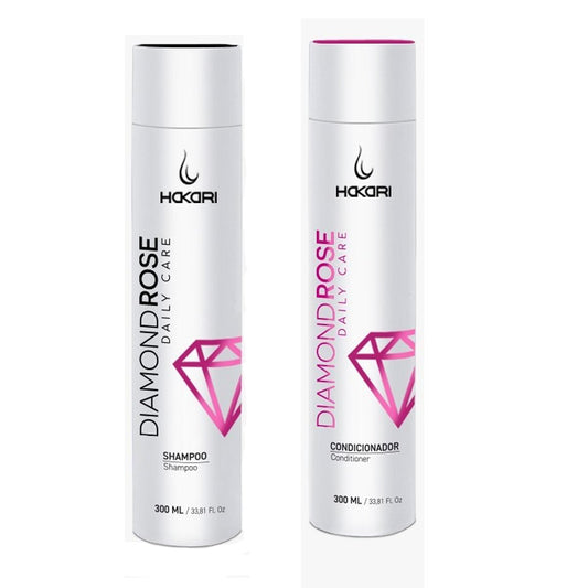 Shampoo y Acondicionador Diamond Rose 300 ml c/u