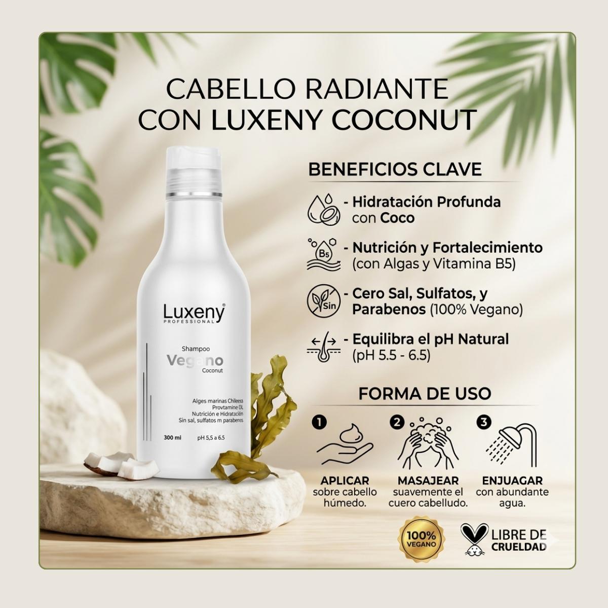 Shampoo Vegano Coconut  300 ml