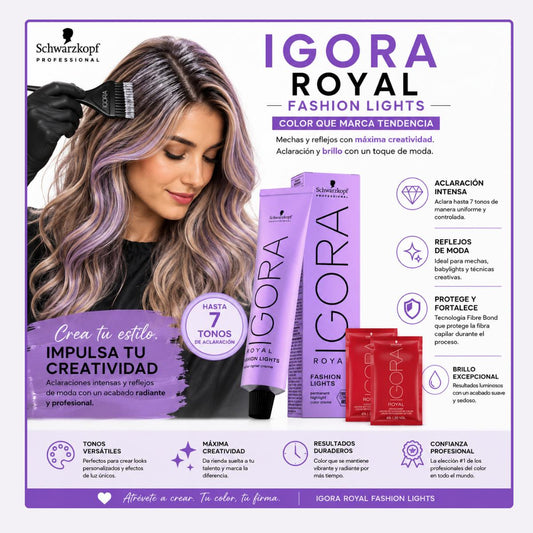 Tintura Igora Fashion Lights L-00 Natural Intenso +Activador