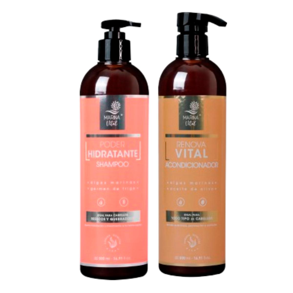 Shampoo <Hidratante  y Acondicionador Marina Vital Kit de Na