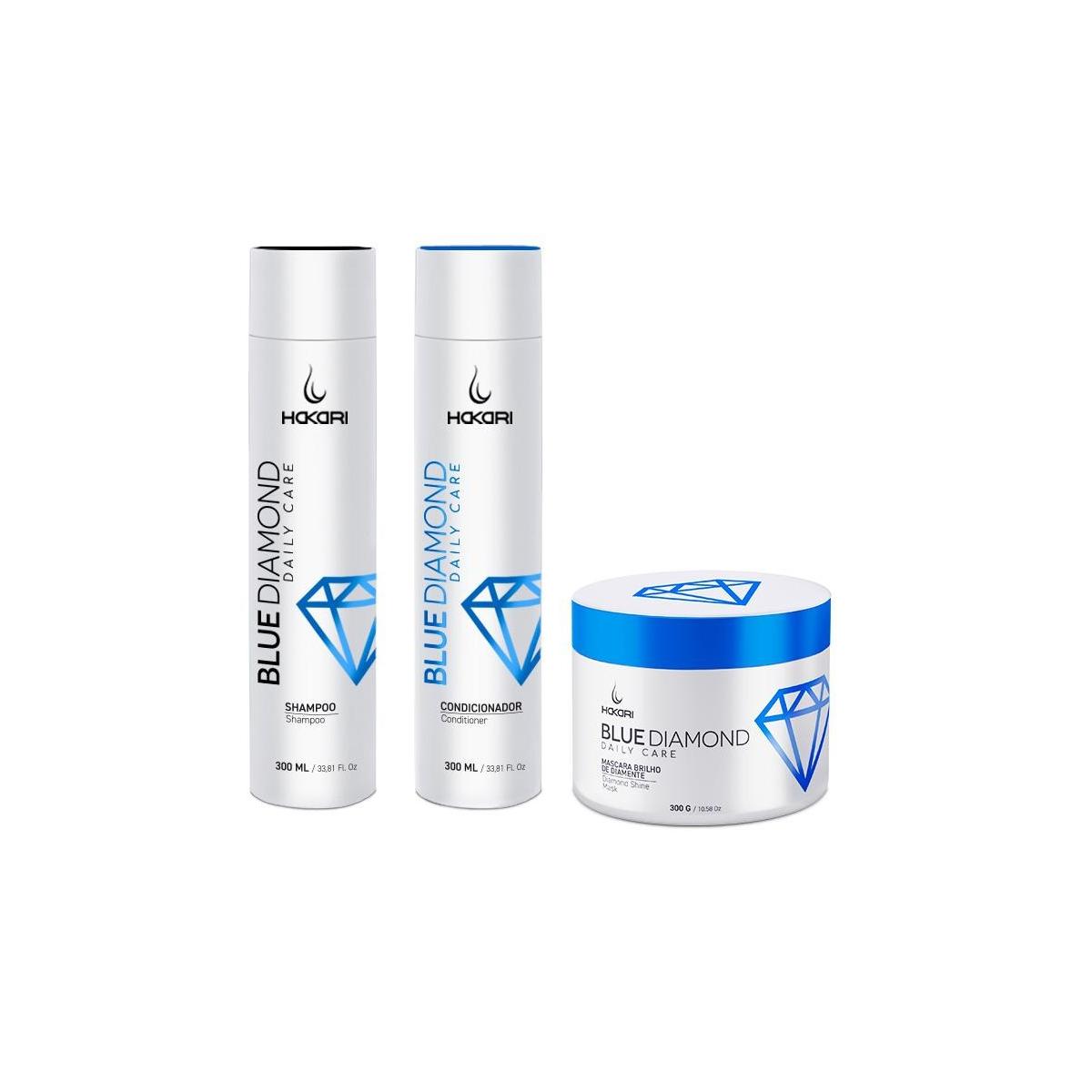Shampoo, Acondicionador y Mascara Blue Diamond