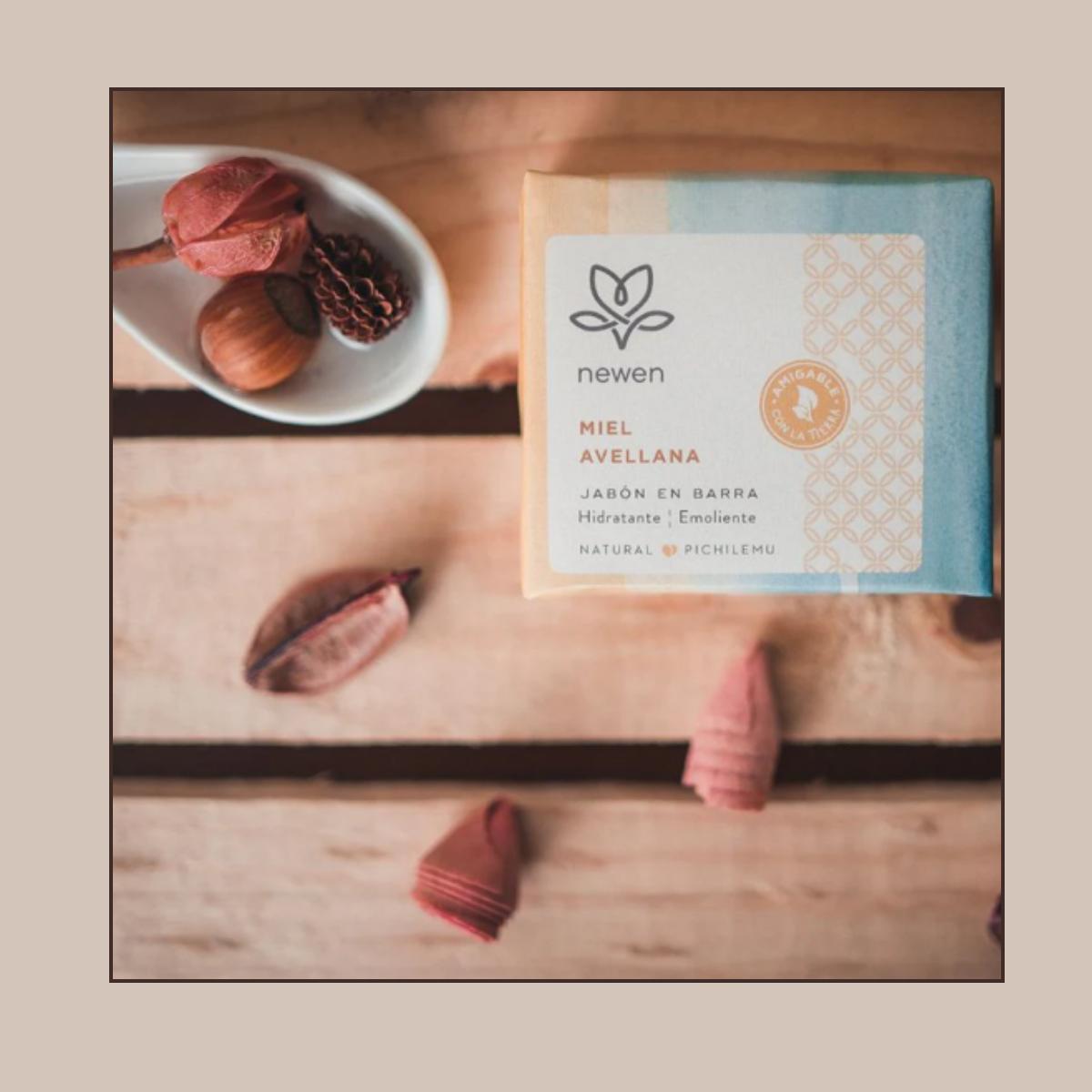 Jabon Barra Miel Avellana Newen