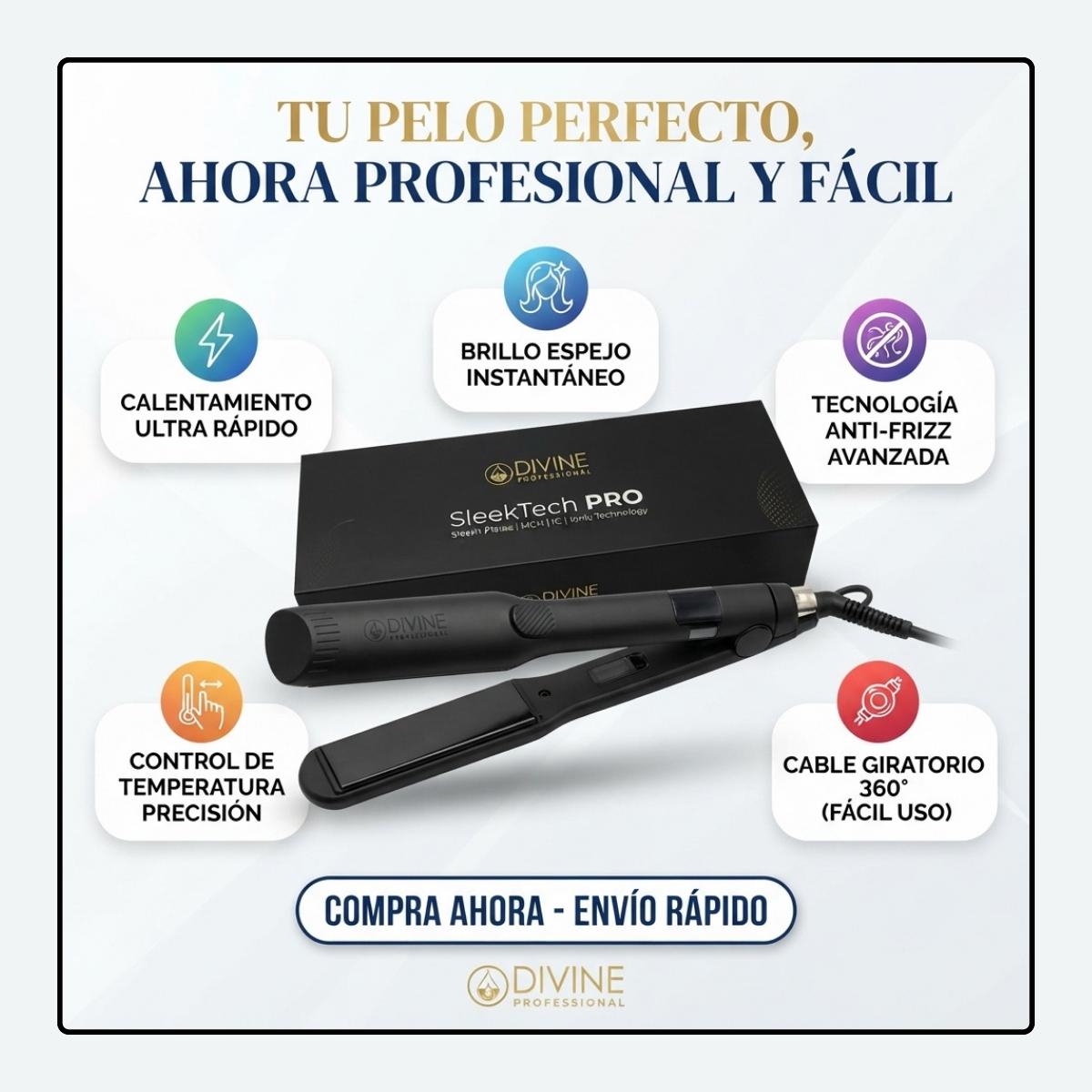 Plancha Profesional SleekTech PRO Divine Professional
