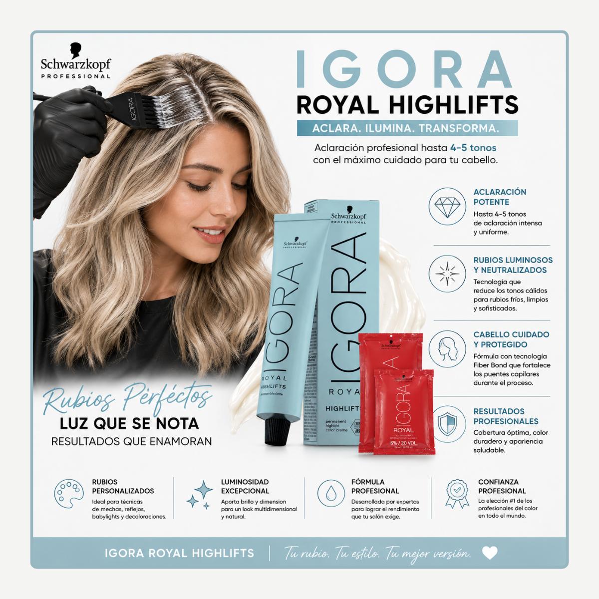 Tintura Igora Highlifts 12-1Super Aclarante Ceniza+Activador