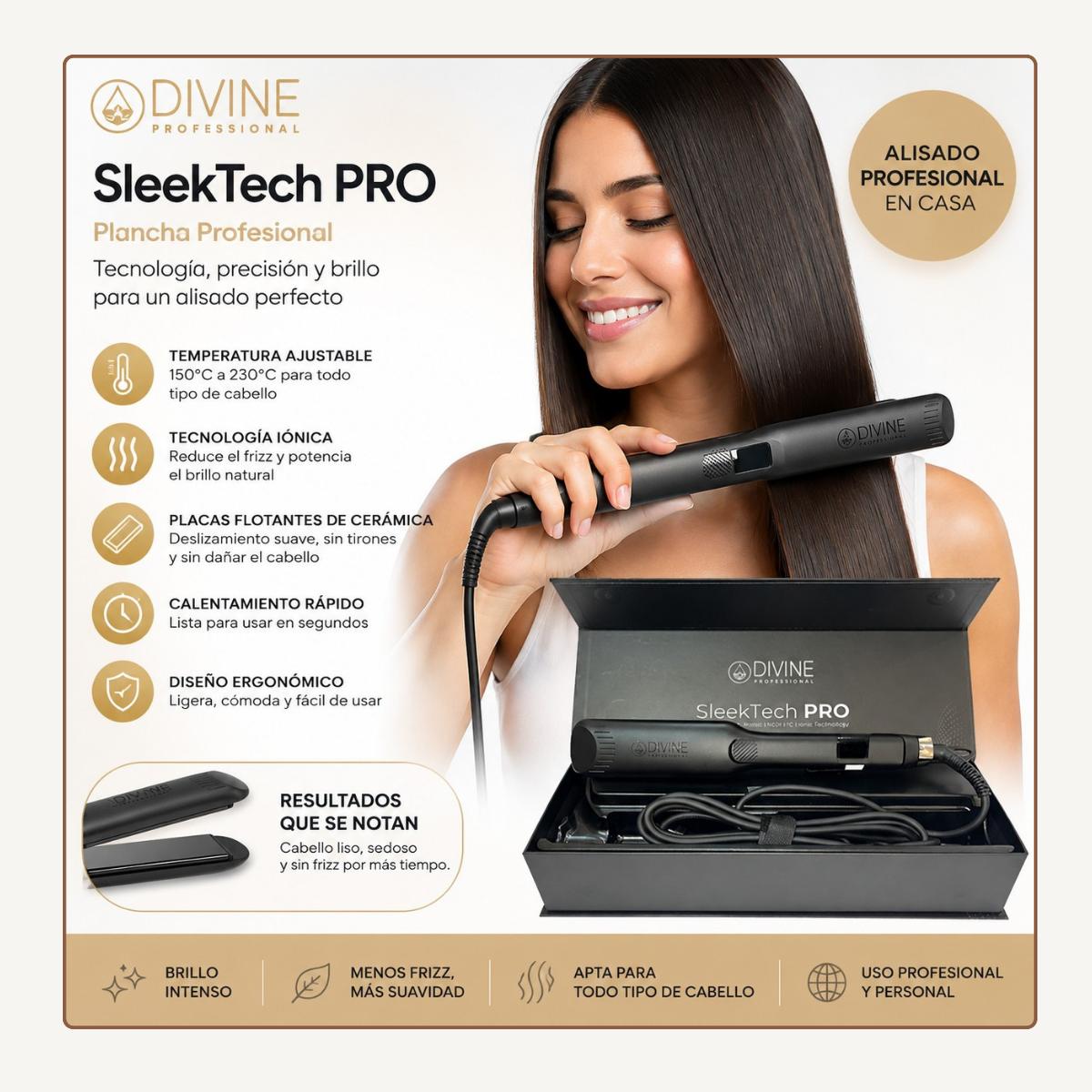 Plancha Profesional SleekTech PRO Divine Professional