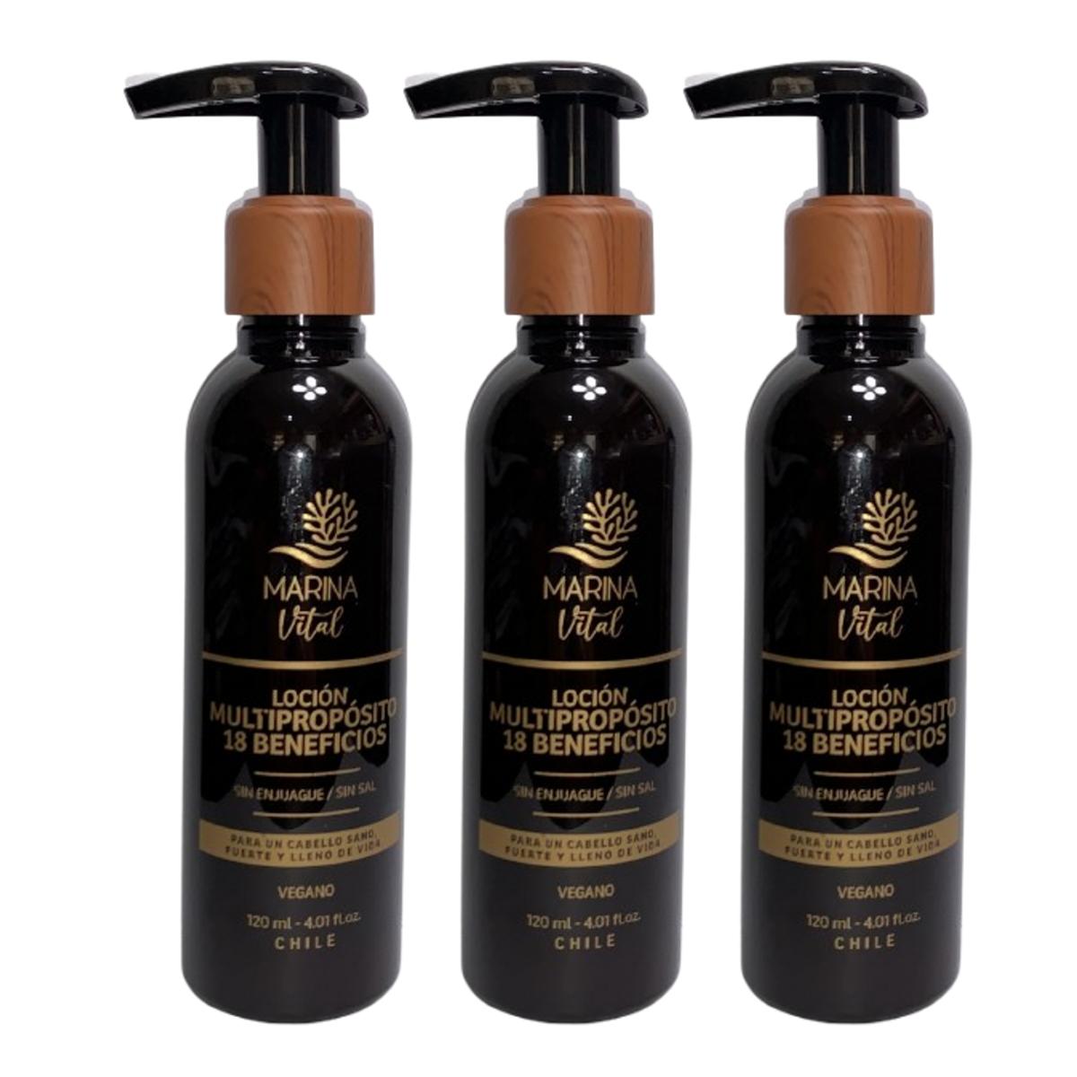 Marina Vital Locion Multiproposito 120 Ml Pack 3 Unidades