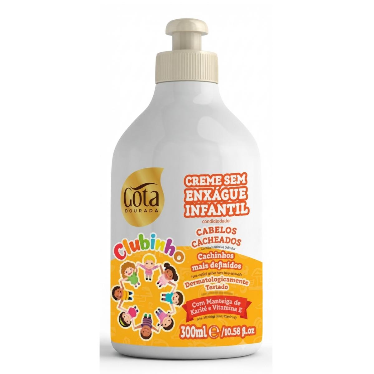 Crema De Peina Clubinho Cabellos Rizados 300 Ml Gota Dorada