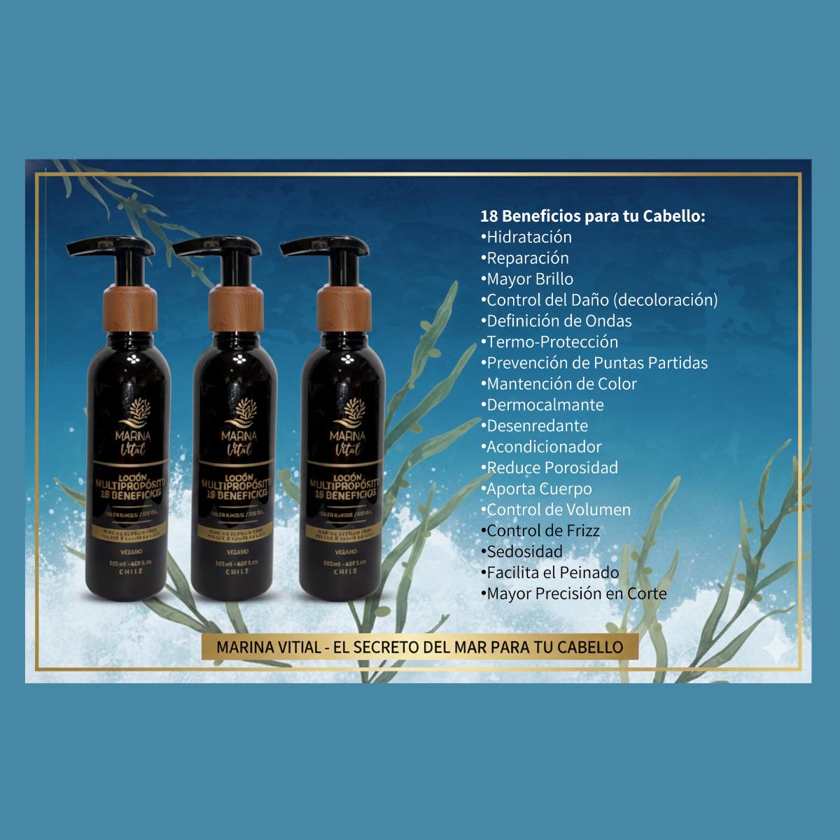 Marina Vital Locion Multiproposito 120 Ml Pack 3 Unidades
