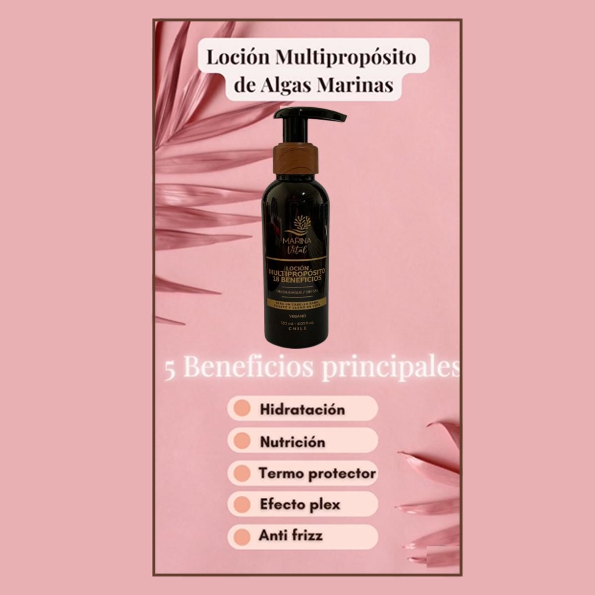 Locion Multiproposito Algas Marinas 120ml. Marina Vital