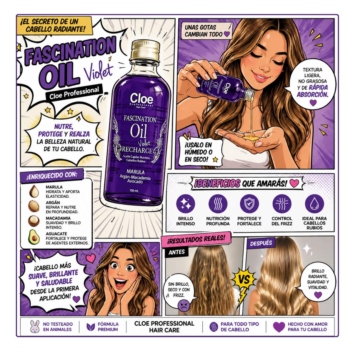 Serum Fascination Oil Violet Recharge 100 ml