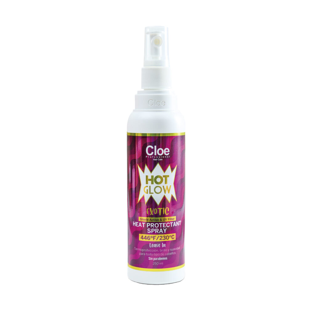 Cabellos Deslumbrantes y Protegidos con el Spray Cloe Hot Glow